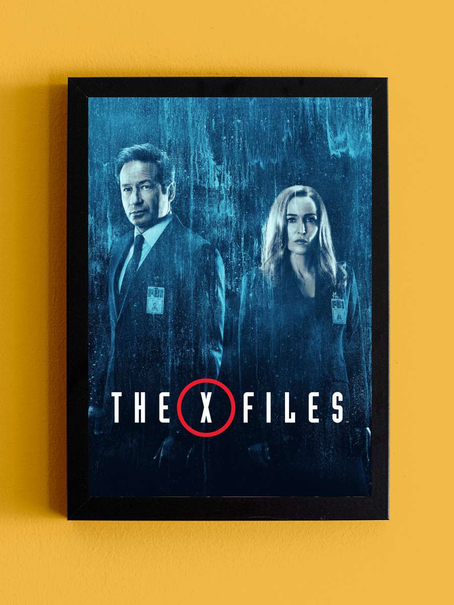 The X-Files Dizi Tablo Siyah Çerçeveli Dizi Poster Duvar Tablo