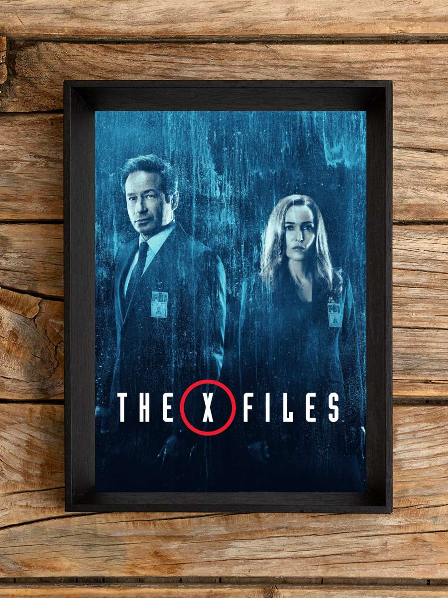 The X-Files Dizi Tablo Siyah Çerçeveli Dizi Poster Duvar Tablo