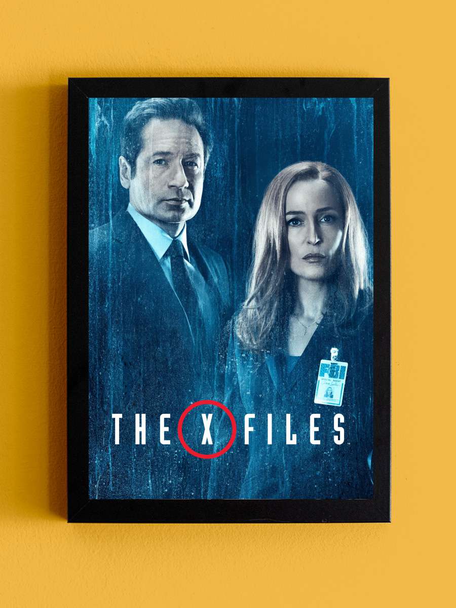 The X-Files Dizi Tablo Siyah Çerçeveli Dizi Poster Duvar Tablo