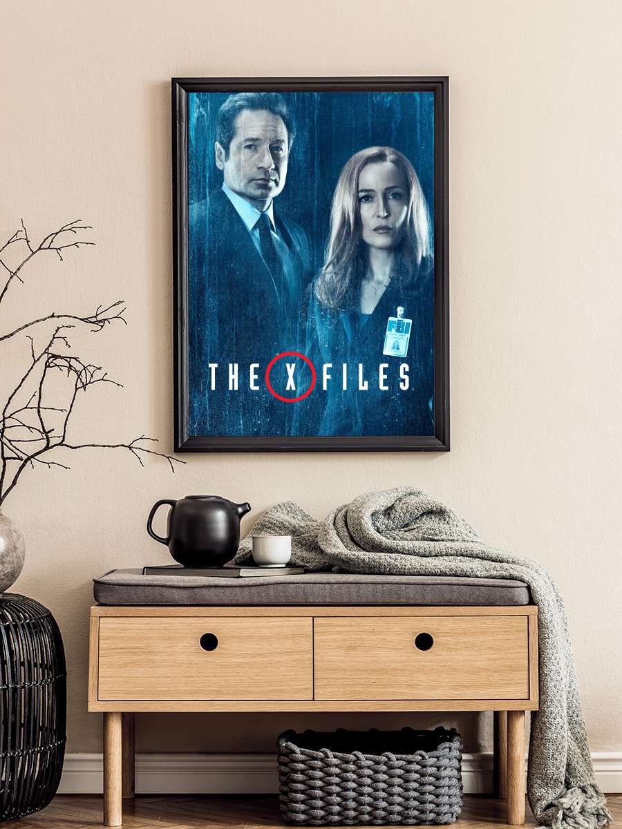 The X-Files Dizi Tablo Siyah Çerçeveli Dizi Poster Duvar Tablo