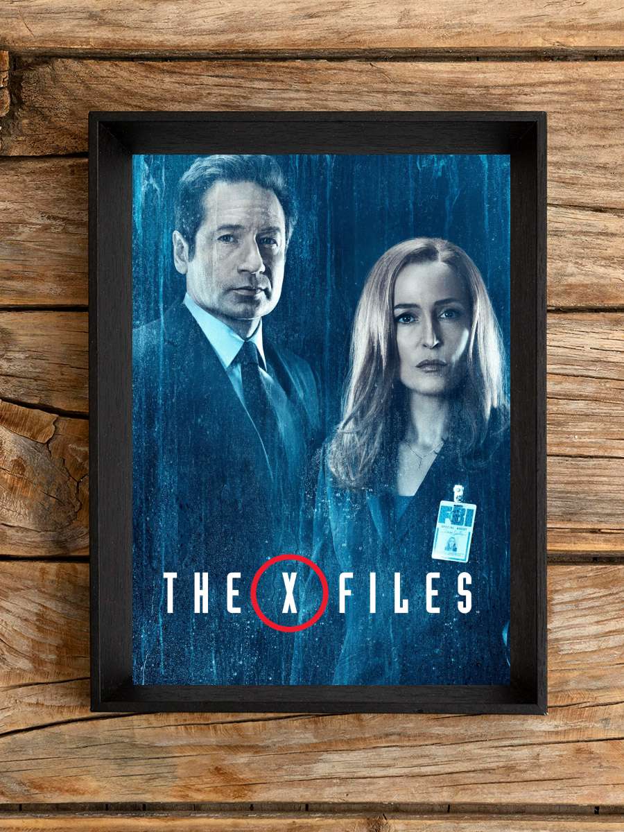 The X-Files Dizi Tablo Siyah Çerçeveli Dizi Poster Duvar Tablo