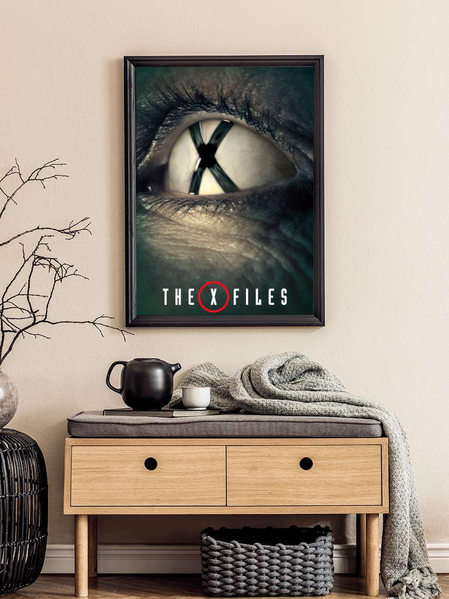 The X-Files Dizi Tablo Siyah Çerçeveli Dizi Poster Duvar Tablo