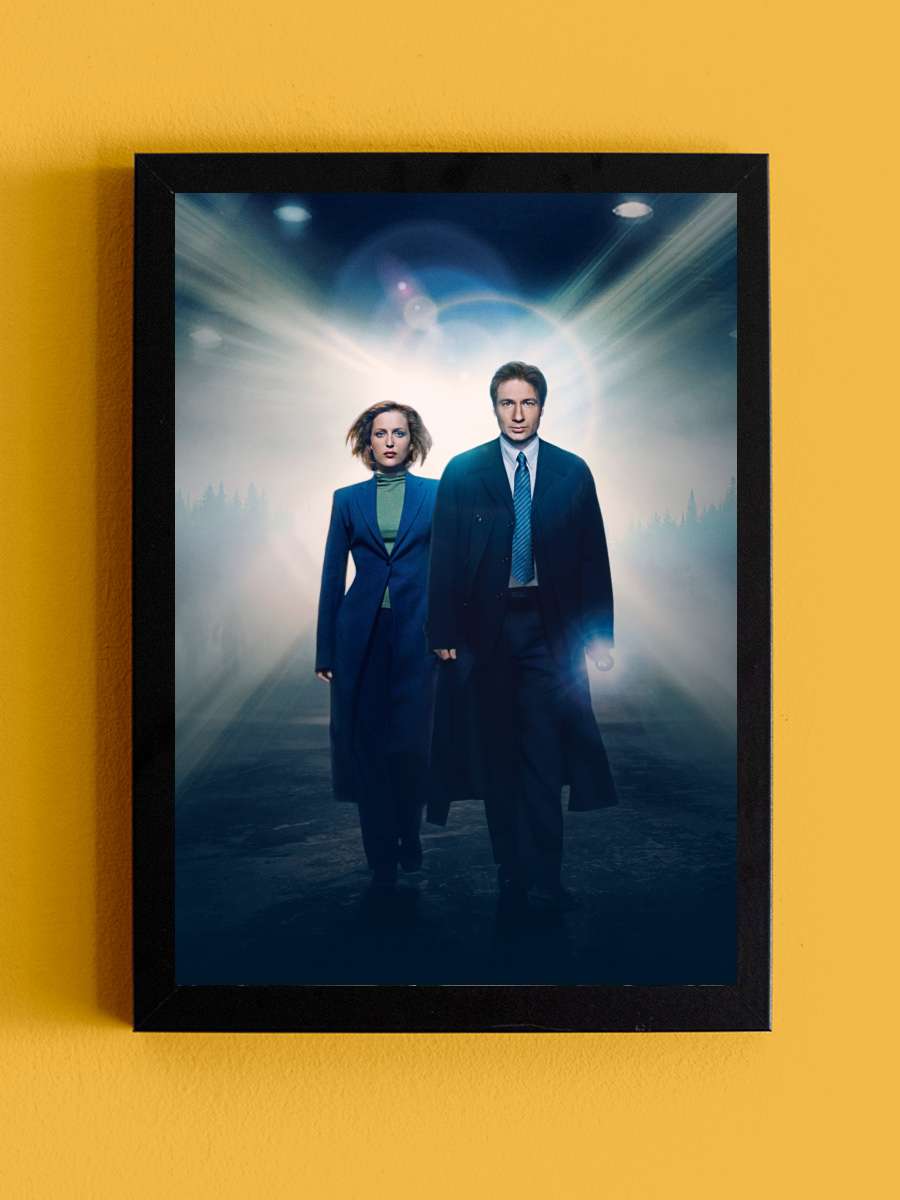 The X-Files Dizi Tablo Siyah Çerçeveli Dizi Poster Duvar Tablo