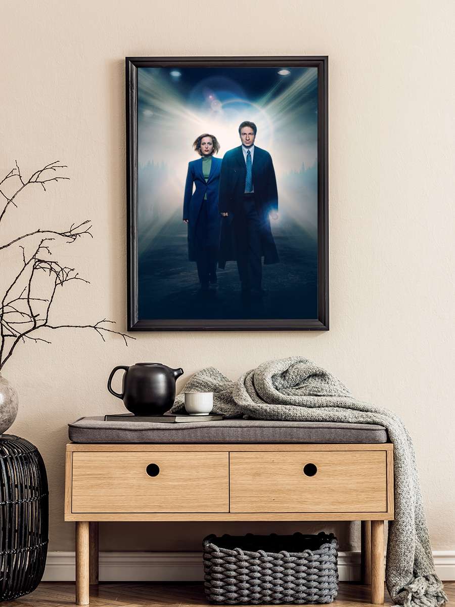 The X-Files Dizi Tablo Siyah Çerçeveli Dizi Poster Duvar Tablo