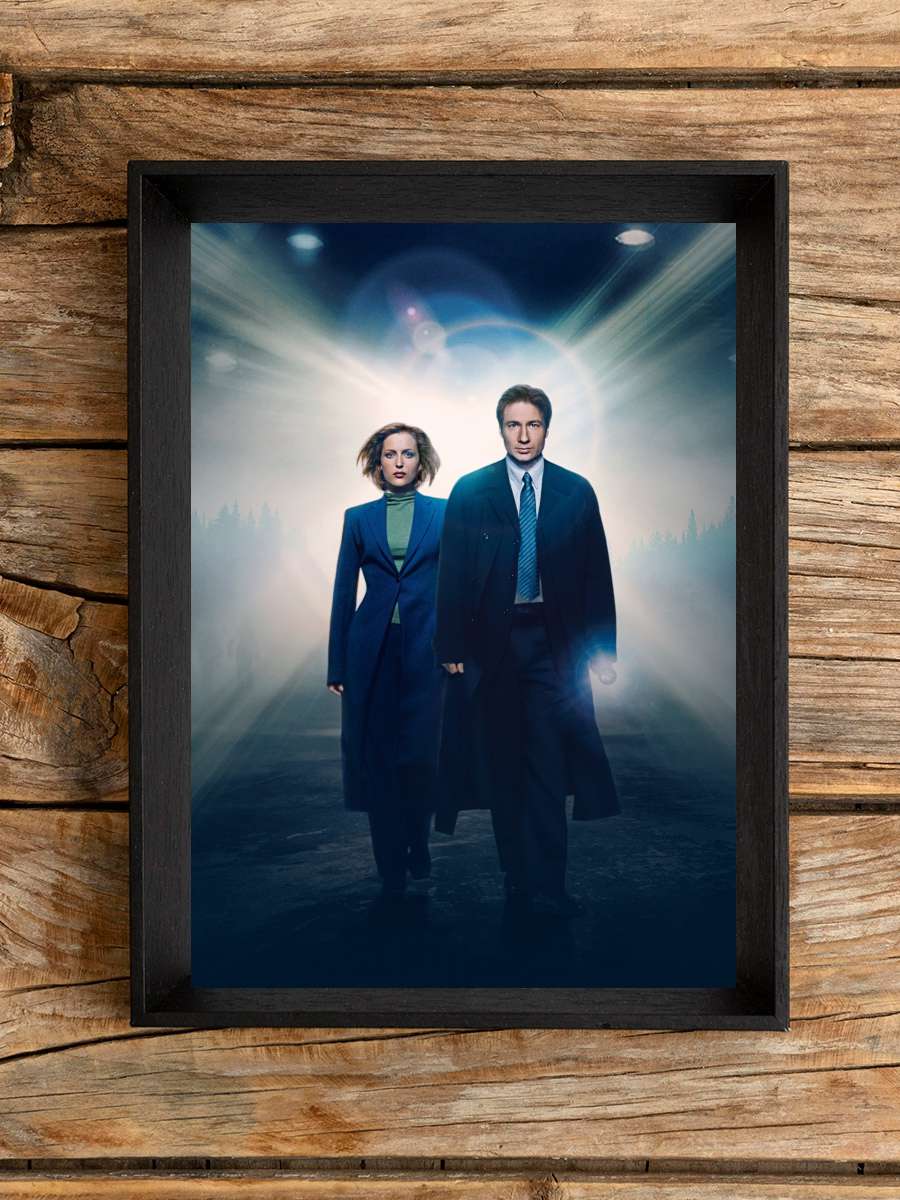 The X-Files Dizi Tablo Siyah Çerçeveli Dizi Poster Duvar Tablo