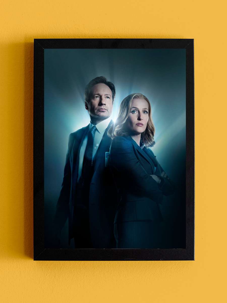 The X-Files Dizi Tablo Siyah Çerçeveli Dizi Poster Duvar Tablo