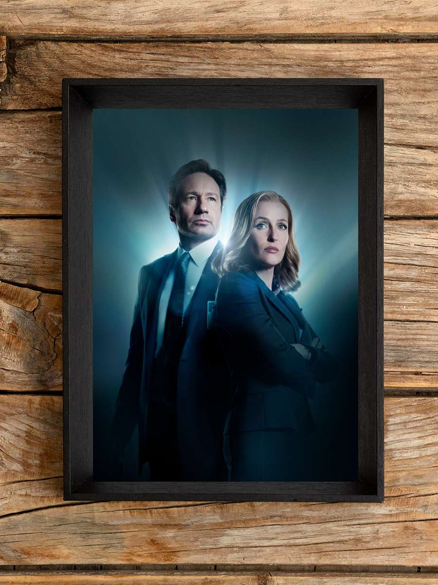 The X-Files Dizi Tablo Siyah Çerçeveli Dizi Poster Duvar Tablo