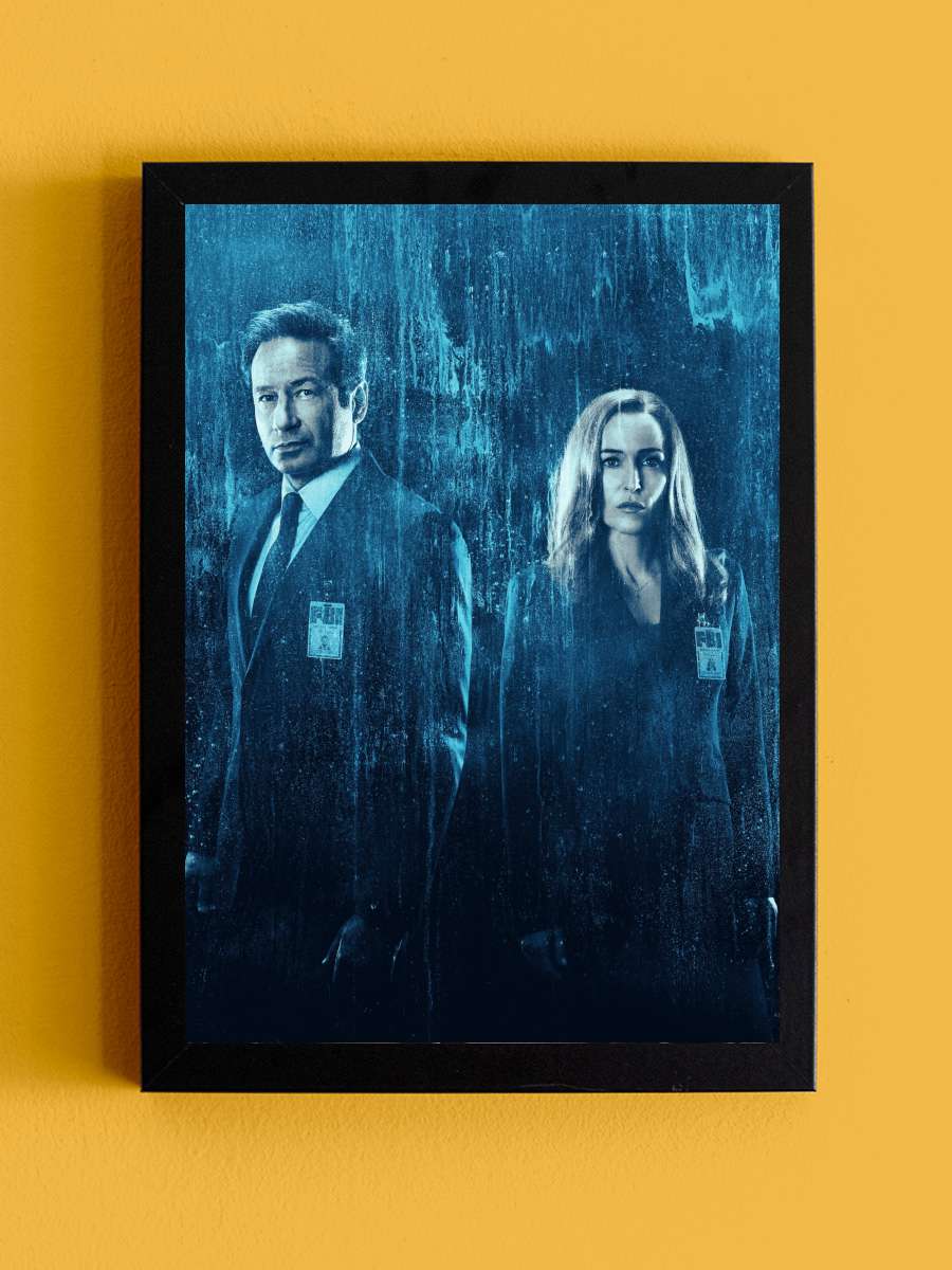 The X-Files Dizi Tablo Siyah Çerçeveli Dizi Poster Duvar Tablo