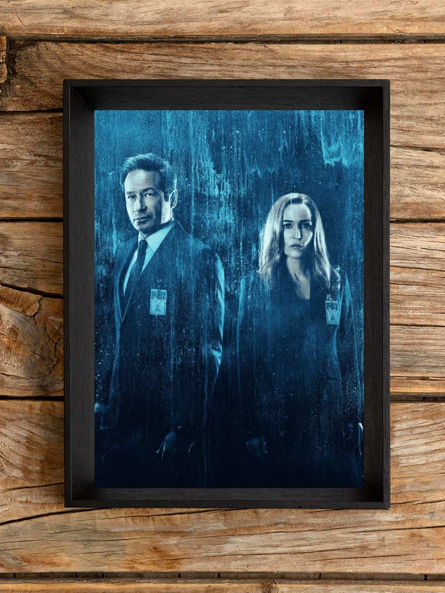 The X-Files Dizi Tablo Siyah Çerçeveli Dizi Poster Duvar Tablo