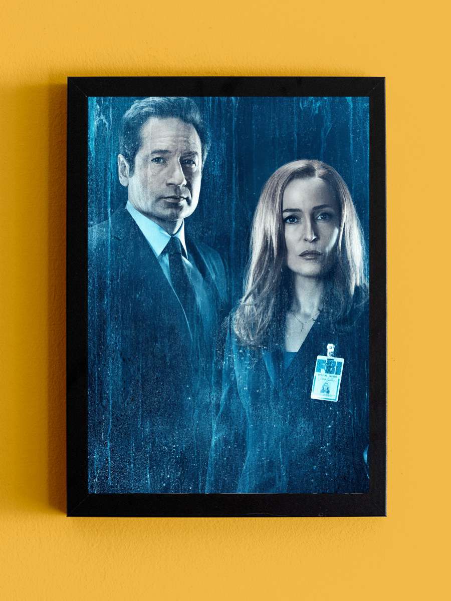 The X-Files Dizi Tablo Siyah Çerçeveli Dizi Poster Duvar Tablo