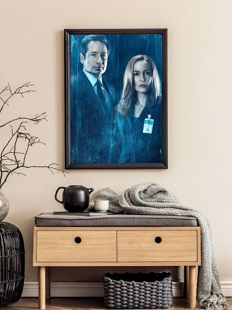 The X-Files Dizi Tablo Siyah Çerçeveli Dizi Poster Duvar Tablo