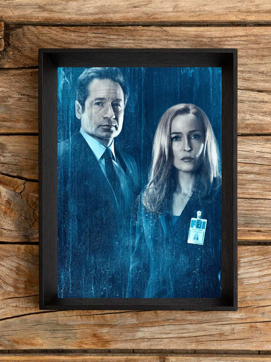 The X-Files Dizi Tablo Siyah Çerçeveli Dizi Poster Duvar Tablo