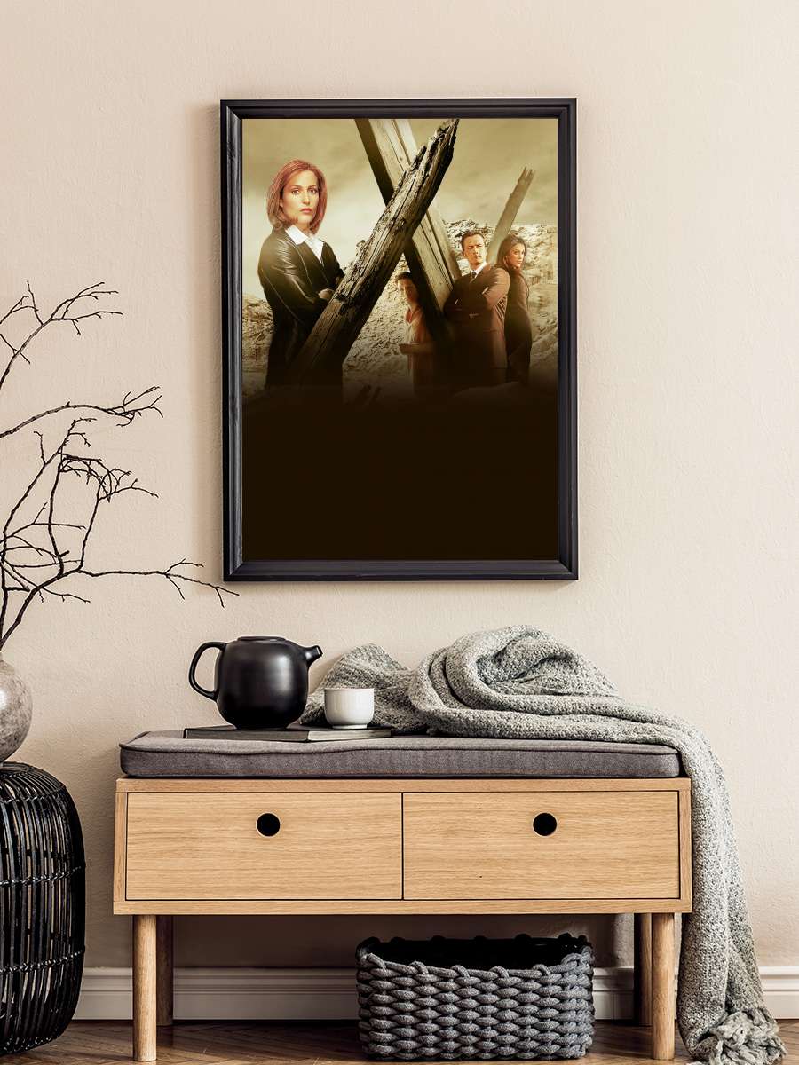 The X-Files Dizi Tablo Siyah Çerçeveli Dizi Poster Duvar Tablo