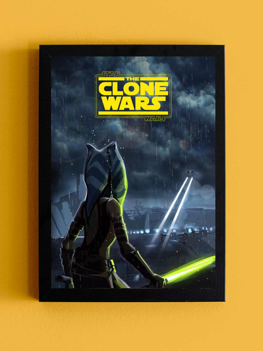 Star Wars: Klon Savaşları - Star Wars: The Clone Wars Dizi Tablo Siyah Çerçeveli Dizi Poster Duvar Tablo