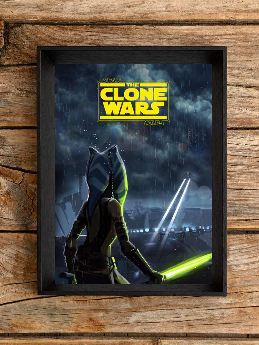 Star Wars: Klon Savaşları - Star Wars: The Clone Wars Dizi Tablo Siyah Çerçeveli Dizi Poster Duvar Tablo