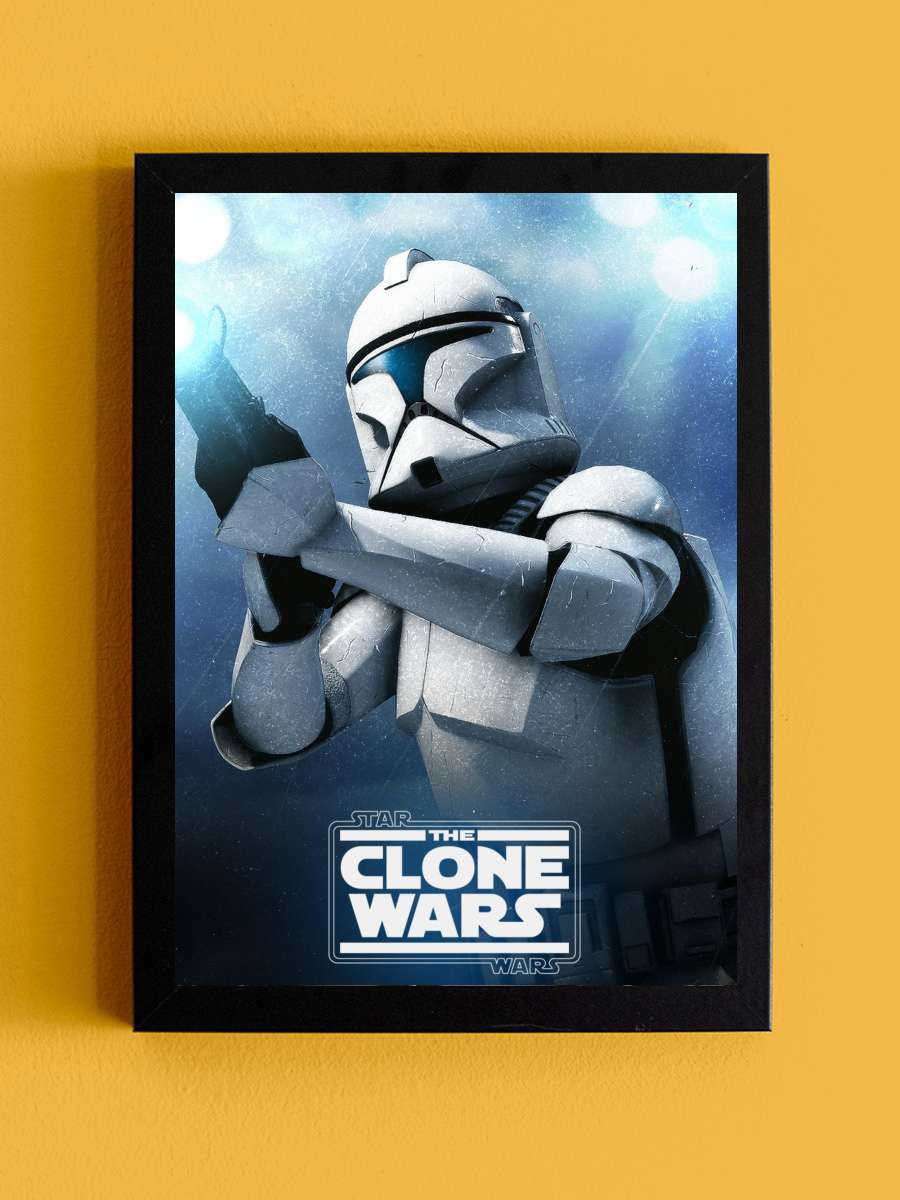 Star Wars: Klon Savaşları - Star Wars: The Clone Wars Dizi Tablo Siyah Çerçeveli Dizi Poster Duvar Tablo