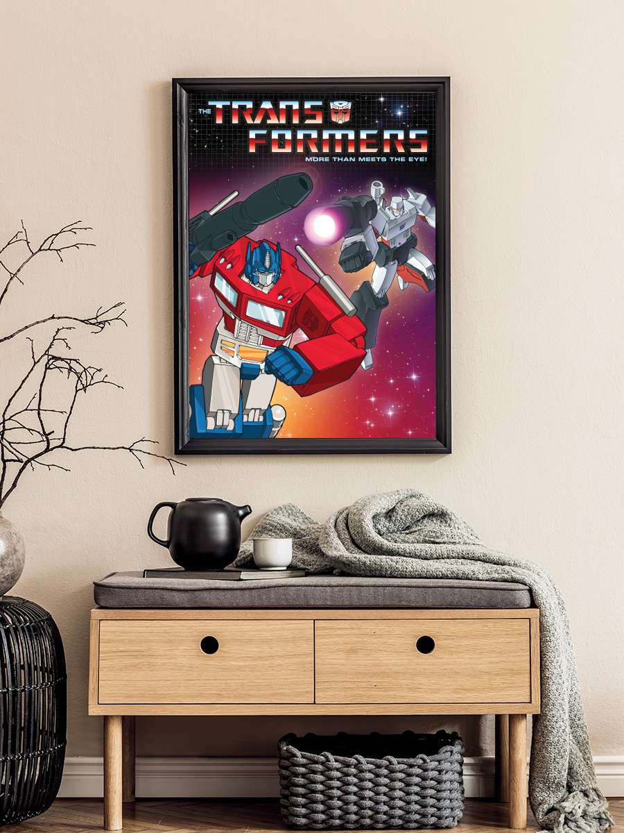 The Transformers Dizi Tablo Siyah Çerçeveli Dizi Poster Duvar Tablo