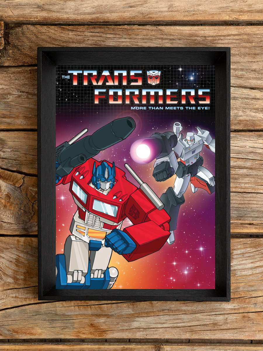 The Transformers Dizi Tablo Siyah Çerçeveli Dizi Poster Duvar Tablo