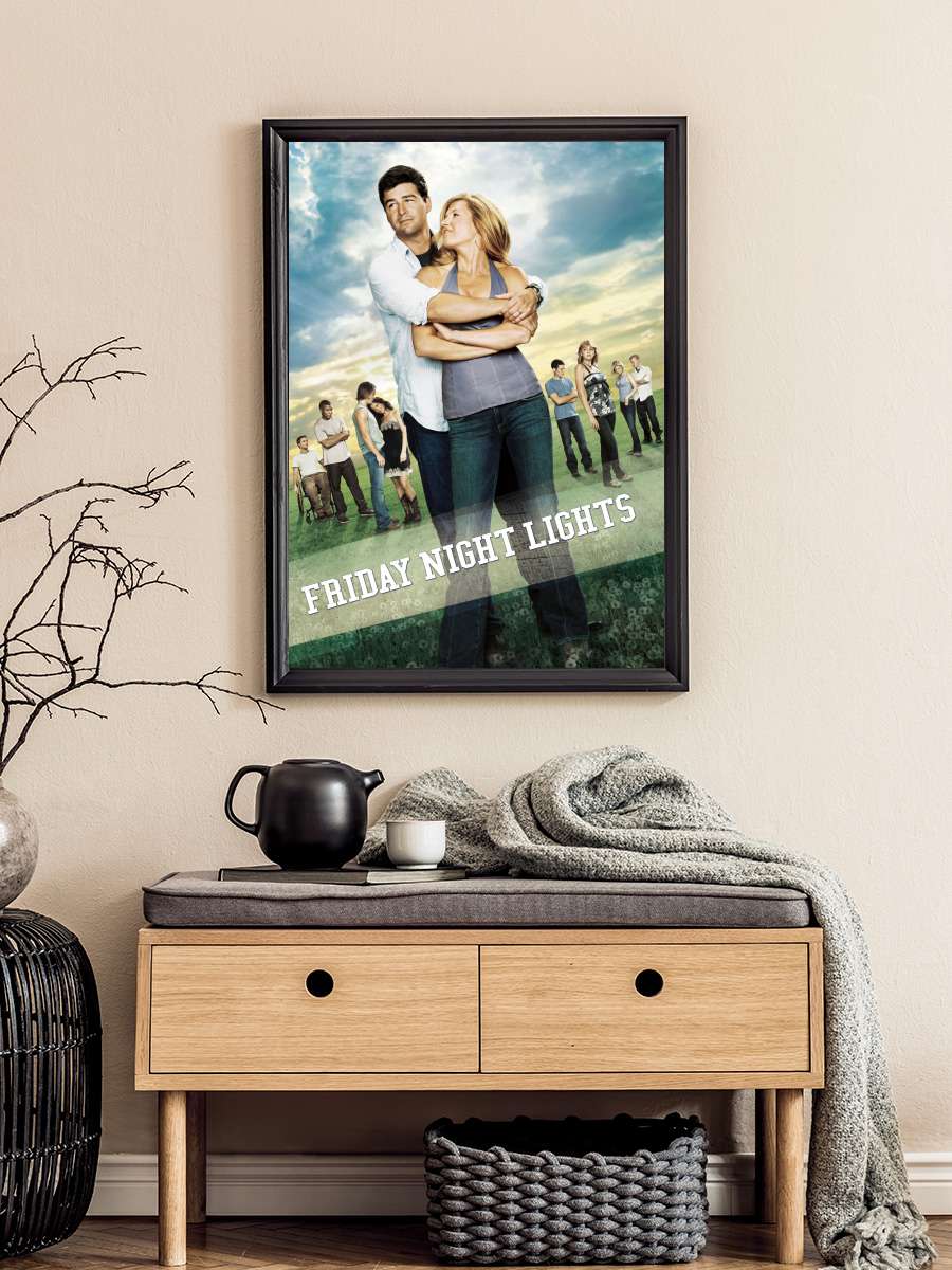 Friday Night Lights Dizi Tablo Siyah Çerçeveli Dizi Poster Duvar Tablo