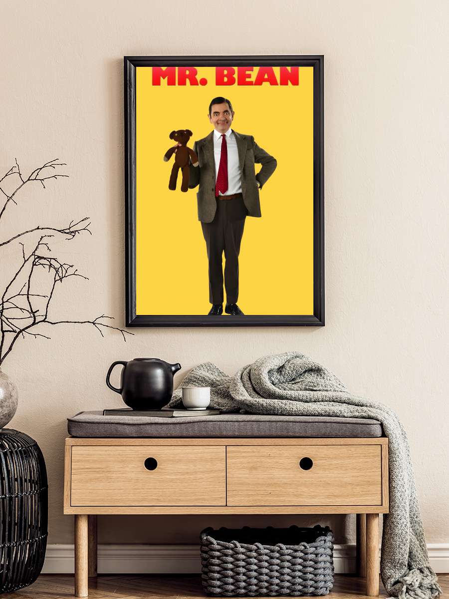 Mr. Bean Dizi Tablo Siyah Çerçeveli Dizi Poster Duvar Tablo