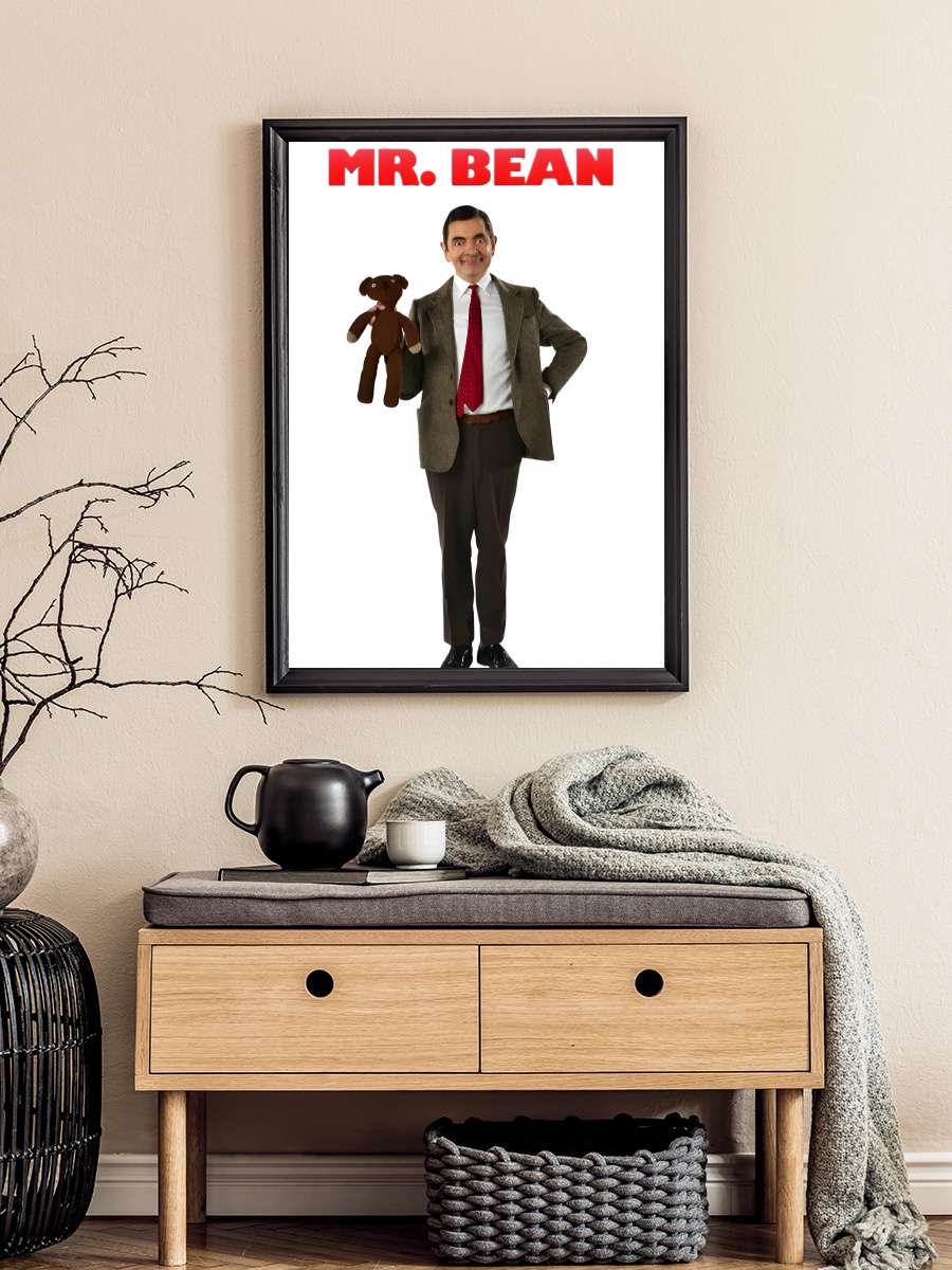 Mr. Bean Dizi Tablo Siyah Çerçeveli Dizi Poster Duvar Tablo