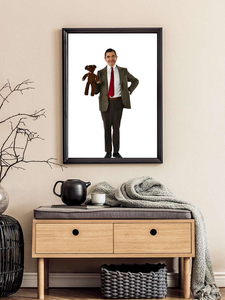 Mr. Bean Dizi Tablo Siyah Çerçeveli Dizi Poster Duvar Tablo