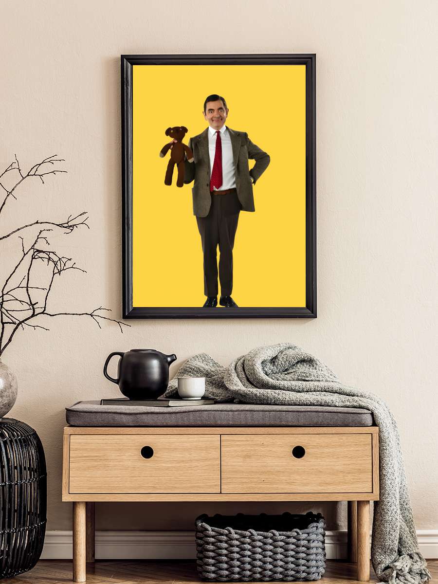 Mr. Bean Dizi Tablo Siyah Çerçeveli Dizi Poster Duvar Tablo