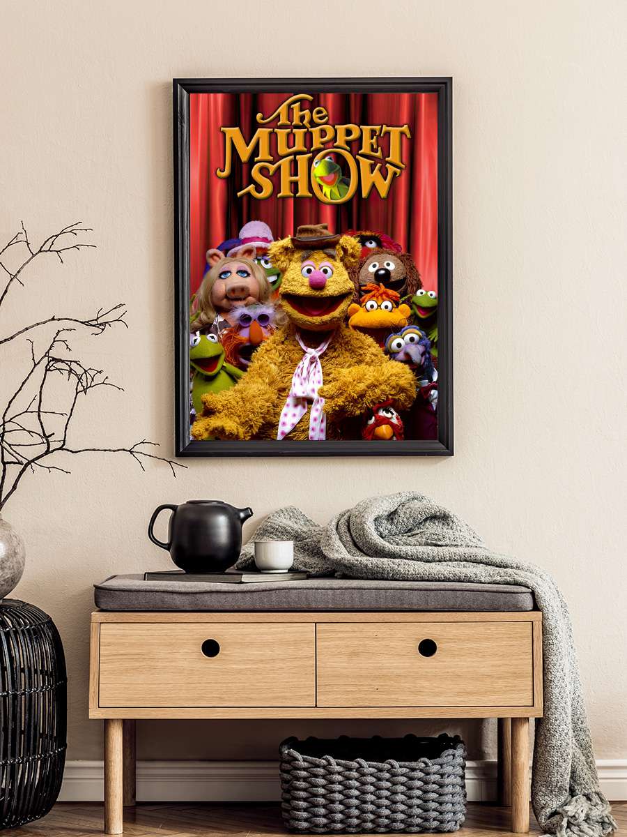 Muppet Şov - The Muppet Show Dizi Tablo Siyah Çerçeveli Dizi Poster Duvar Tablo