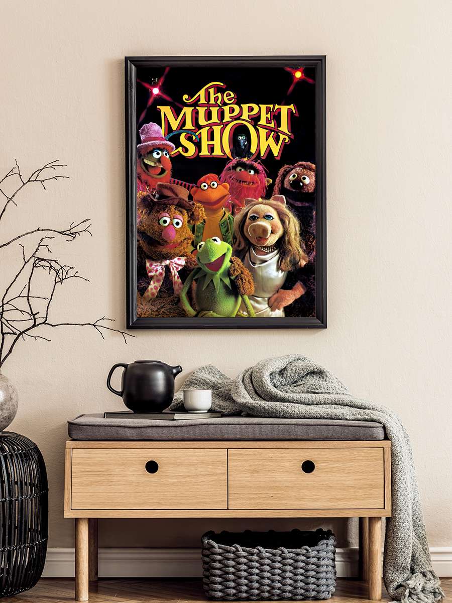 Muppet Şov - The Muppet Show Dizi Tablo Siyah Çerçeveli Dizi Poster Duvar Tablo