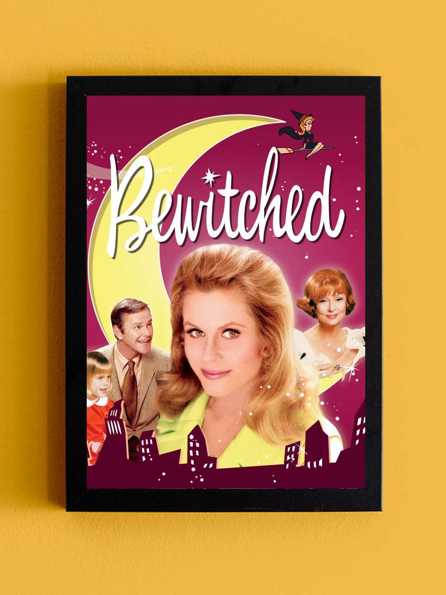 Bewitched Dizi Tablo Siyah Çerçeveli Dizi Poster Duvar Tablo