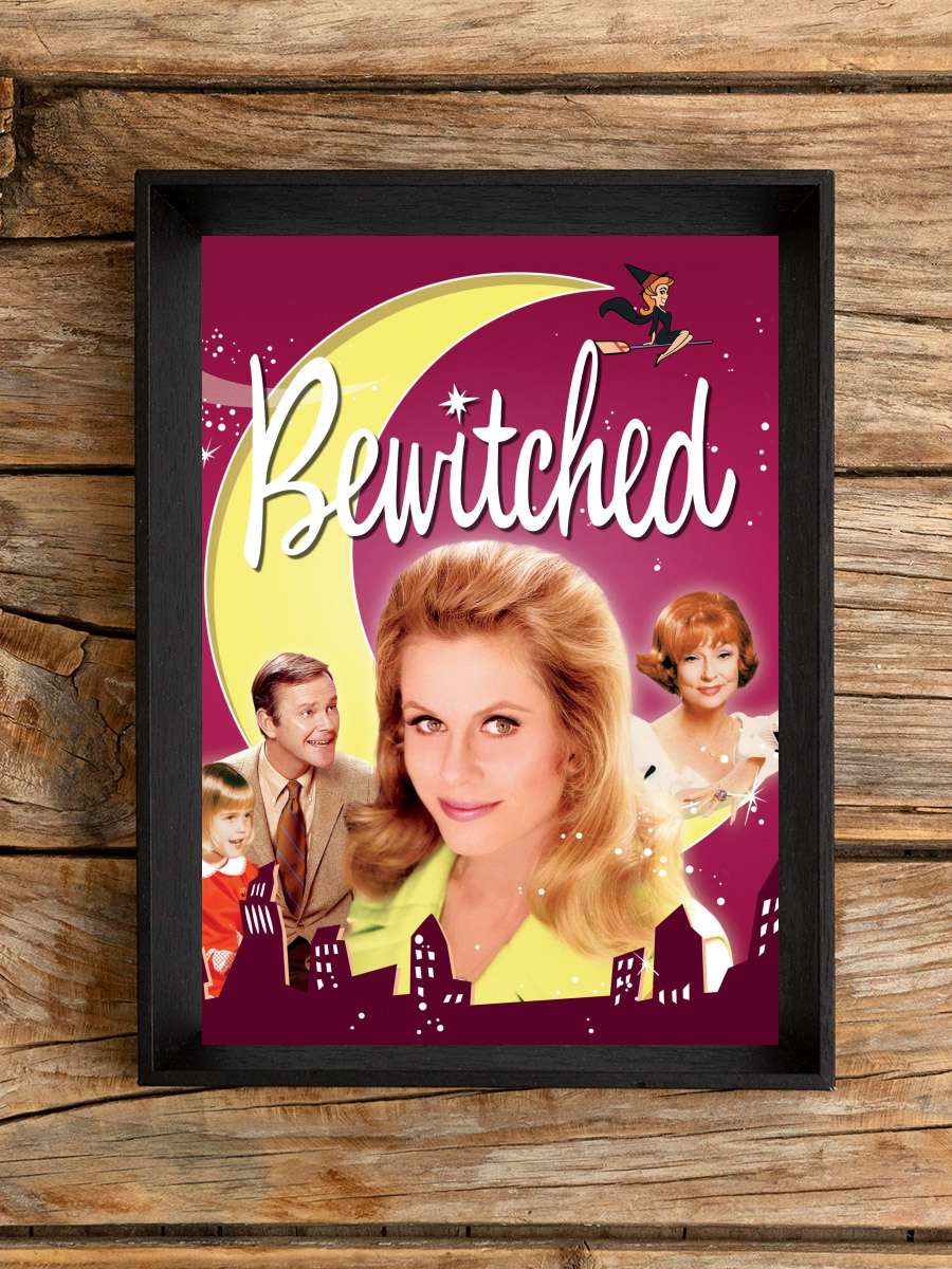 Bewitched Dizi Tablo Siyah Çerçeveli Dizi Poster Duvar Tablo