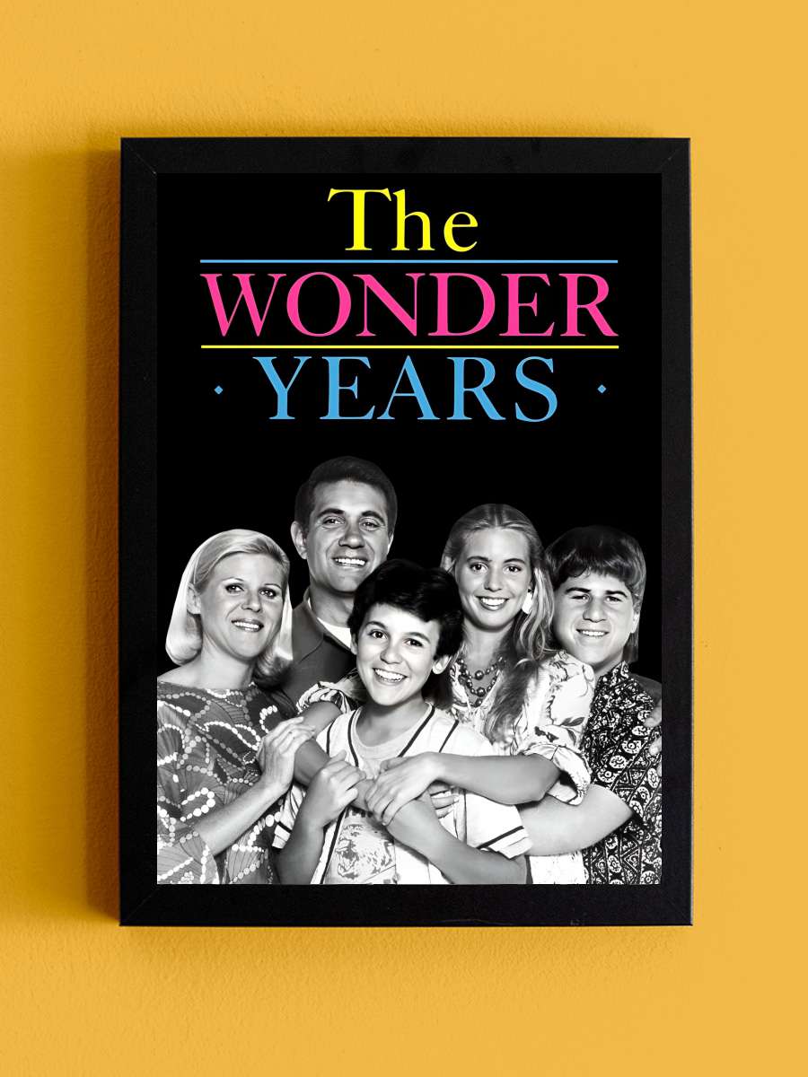 The Wonder Years Dizi Tablo Siyah Çerçeveli Dizi Poster Duvar Tablo