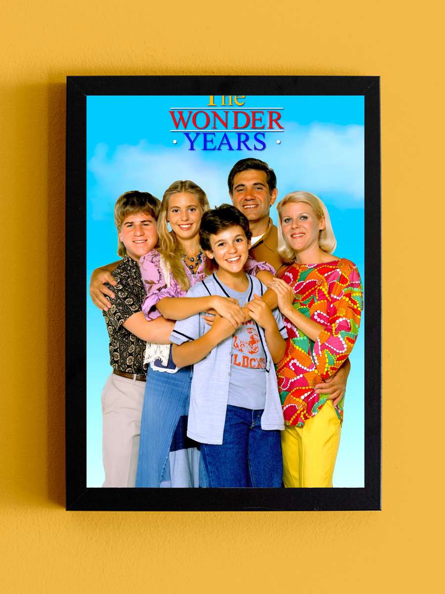 The Wonder Years Dizi Tablo Siyah Çerçeveli Dizi Poster Duvar Tablo