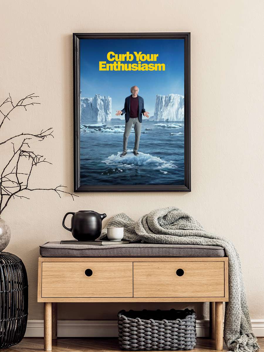 Curb Your Enthusiasm Dizi Tablo Siyah Çerçeveli Dizi Poster Duvar Tablo