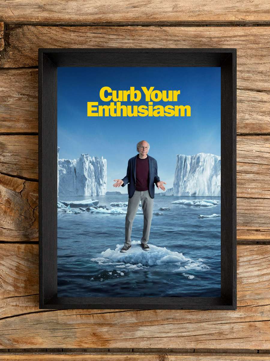 Curb Your Enthusiasm Dizi Tablo Siyah Çerçeveli Dizi Poster Duvar Tablo