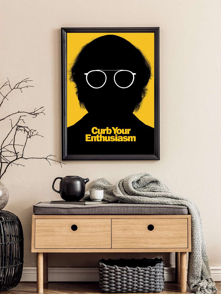 Curb Your Enthusiasm Dizi Tablo Siyah Çerçeveli Dizi Poster Duvar Tablo