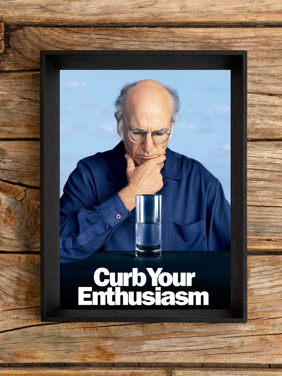 Curb Your Enthusiasm Dizi Tablo Siyah Çerçeveli Dizi Poster Duvar Tablo