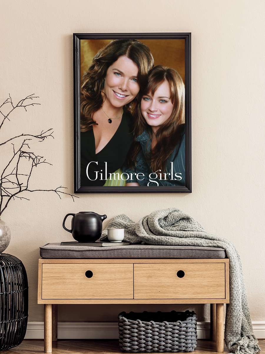 Gilmore Girls Dizi Tablo Siyah Çerçeveli Dizi Poster Duvar Tablo