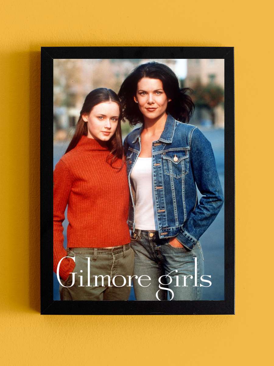 Gilmore Girls Dizi Tablo Siyah Çerçeveli Dizi Poster Duvar Tablo