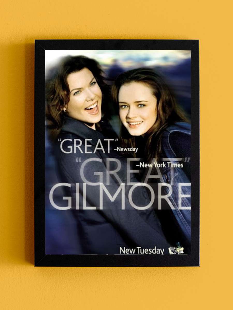 Gilmore Girls Dizi Tablo Siyah Çerçeveli Dizi Poster Duvar Tablo