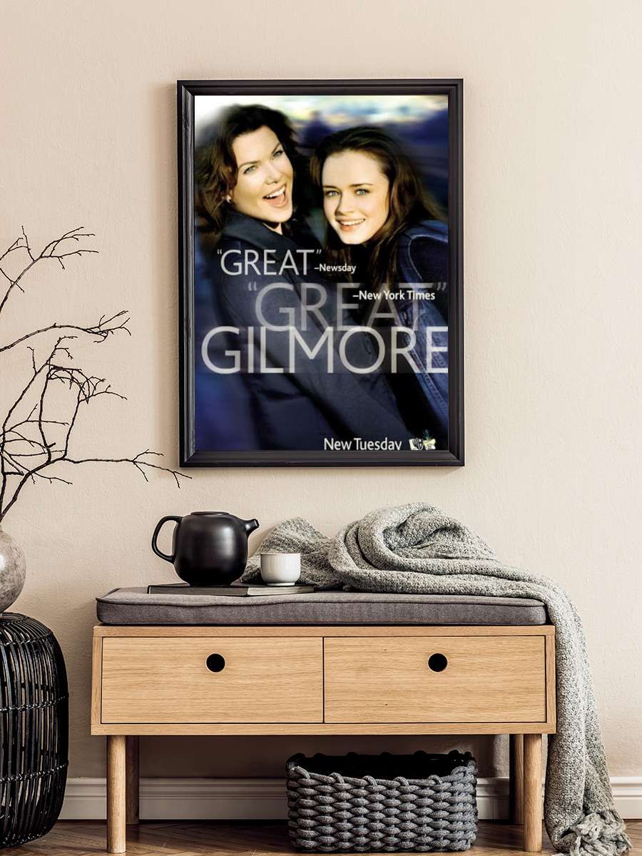 Gilmore Girls Dizi Tablo Siyah Çerçeveli Dizi Poster Duvar Tablo