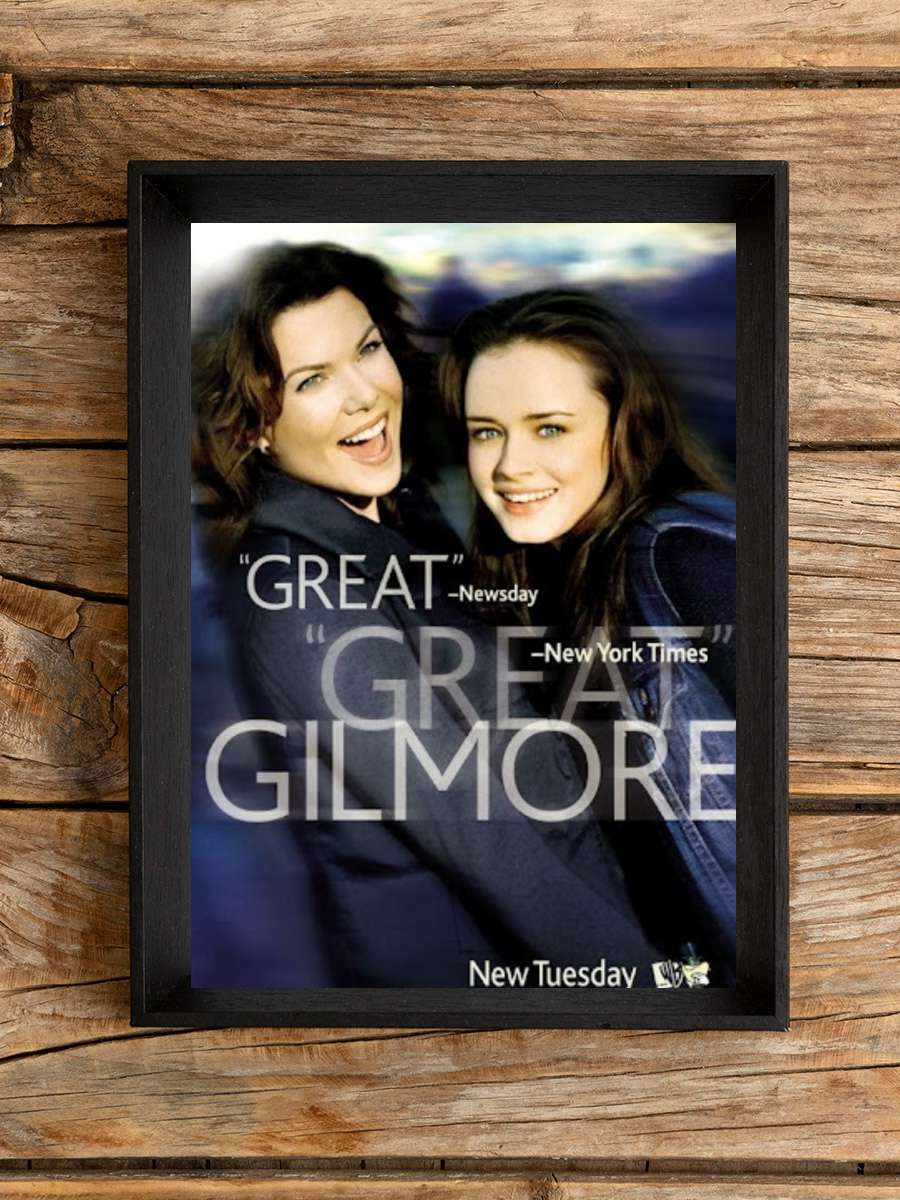 Gilmore Girls Dizi Tablo Siyah Çerçeveli Dizi Poster Duvar Tablo