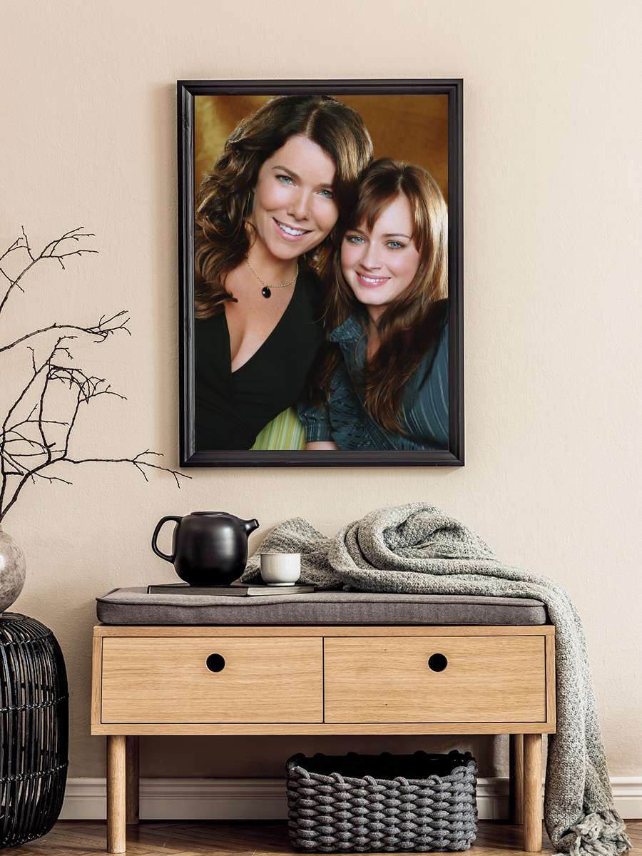 Gilmore Girls Dizi Tablo Siyah Çerçeveli Dizi Poster Duvar Tablo