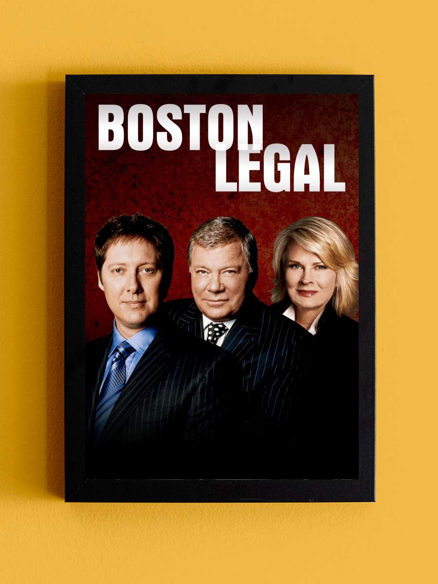 Boston Legal Dizi Tablo Siyah Çerçeveli Dizi Poster Duvar Tablo