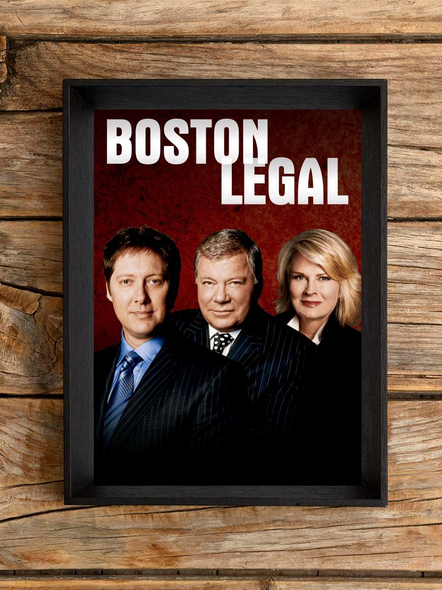 Boston Legal Dizi Tablo Siyah Çerçeveli Dizi Poster Duvar Tablo