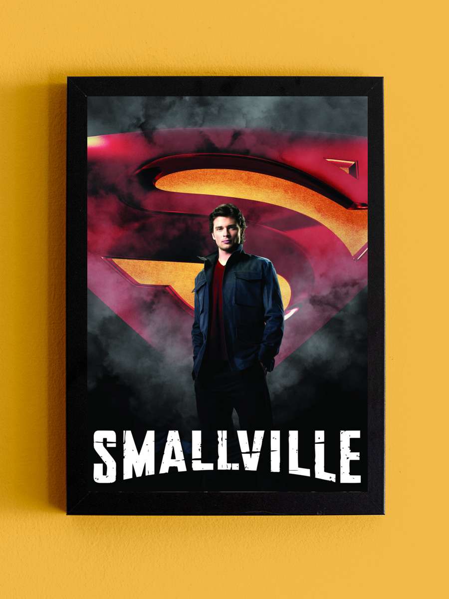 Smallville Dizi Tablo Siyah Çerçeveli Dizi Poster Duvar Tablo