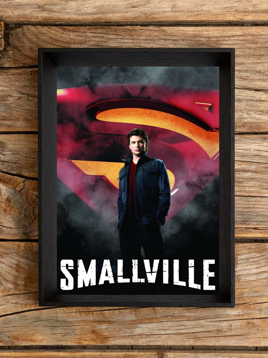 Smallville Dizi Tablo Siyah Çerçeveli Dizi Poster Duvar Tablo