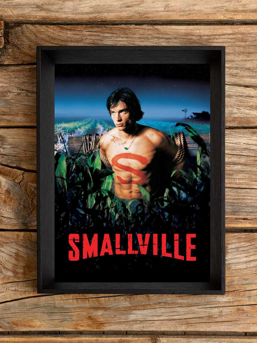 Smallville Dizi Tablo Siyah Çerçeveli Dizi Poster Duvar Tablo