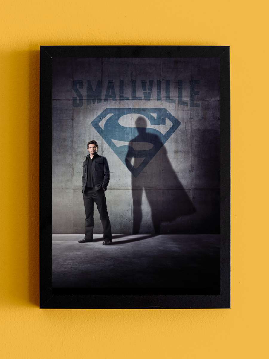 Smallville Dizi Tablo Siyah Çerçeveli Dizi Poster Duvar Tablo