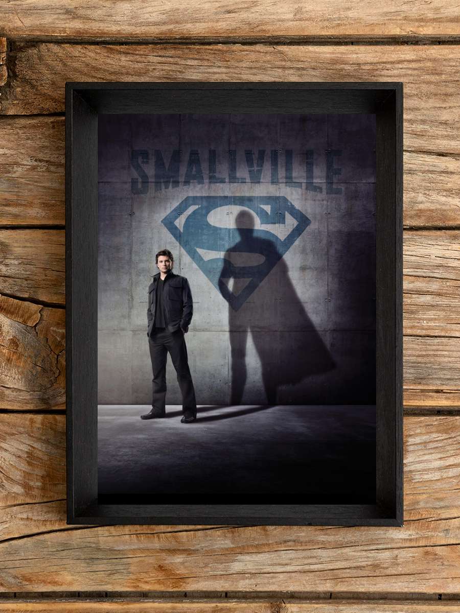 Smallville Dizi Tablo Siyah Çerçeveli Dizi Poster Duvar Tablo